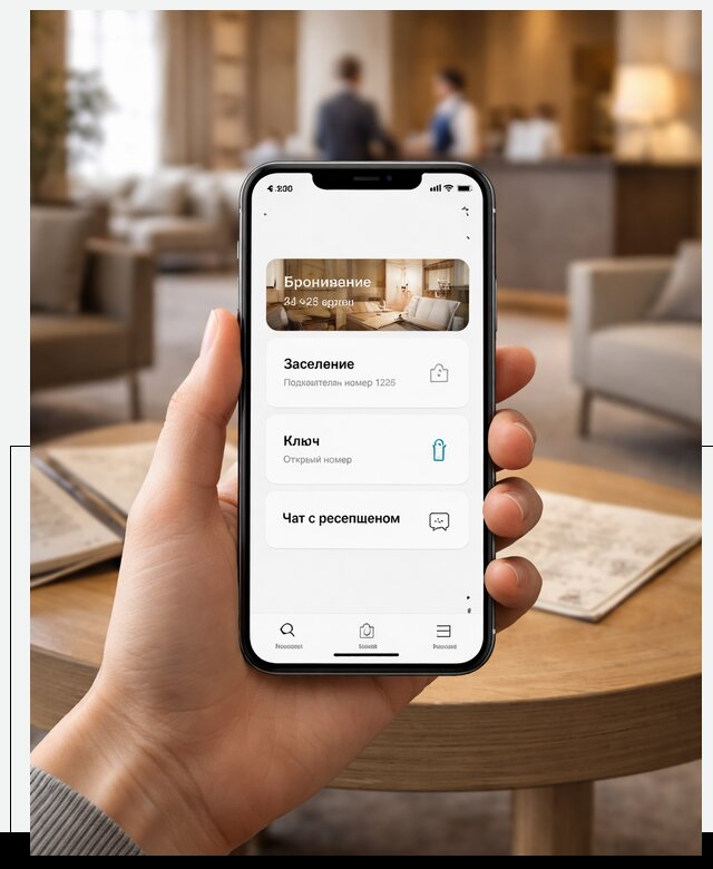 Мобильное приложение для гостей отеля в Губахе, управление сервисом